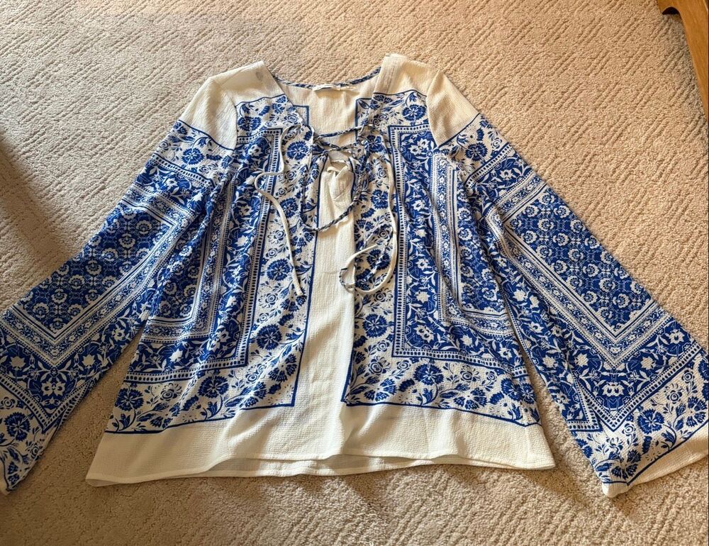 Blu Pepper Boho Blouse